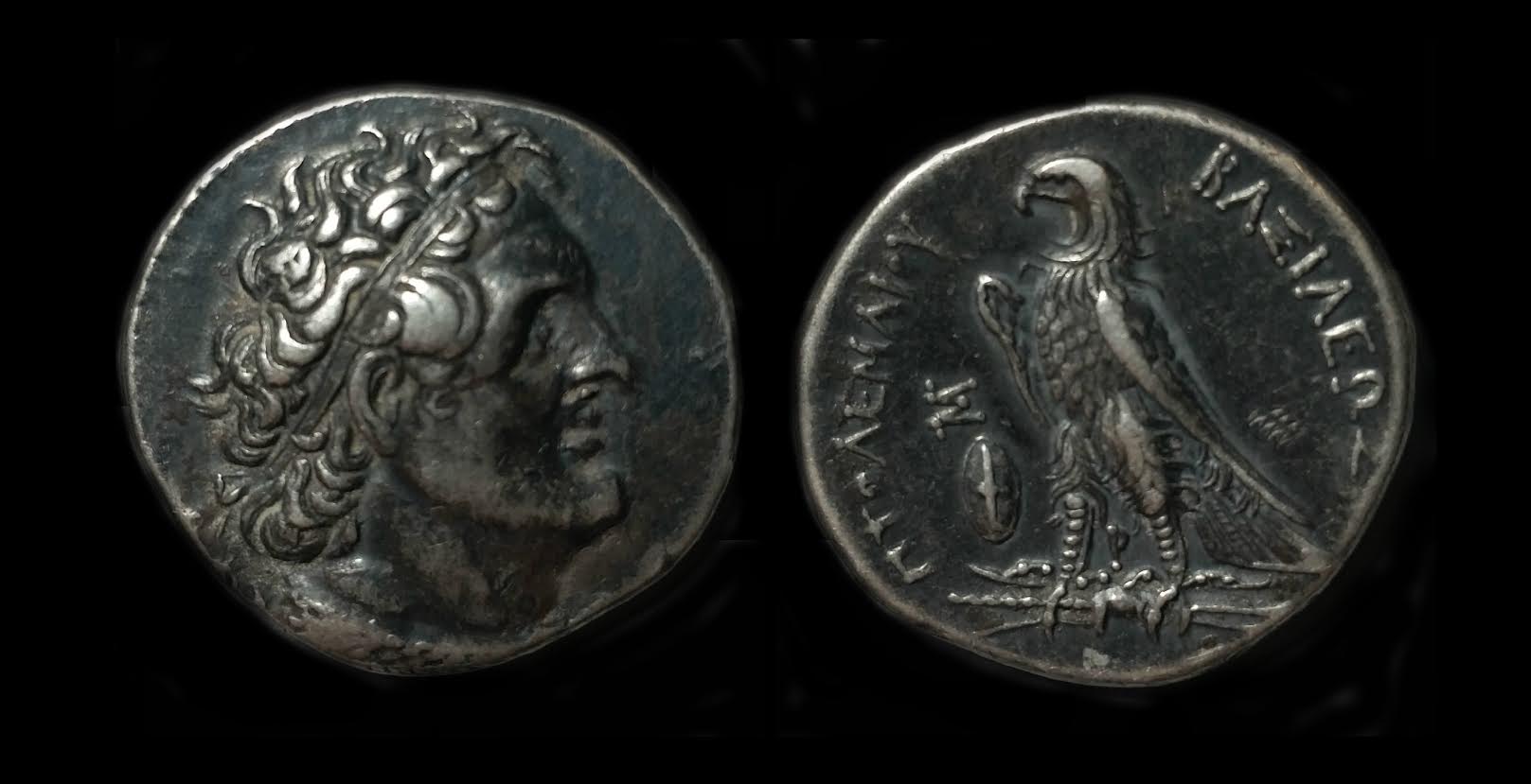 Ptolemy II Tet   with P-I obverse.jpg