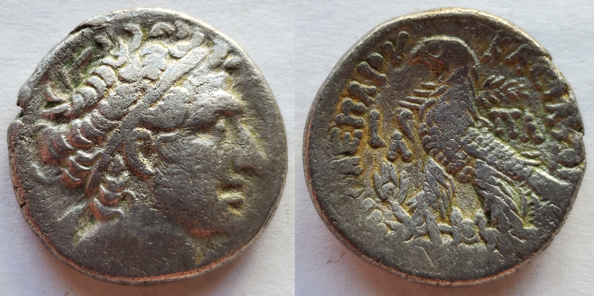 Ptolemy XII and Cleopatra VII ltwt tet RY30 50 BC Paphos 8 61g.jpg