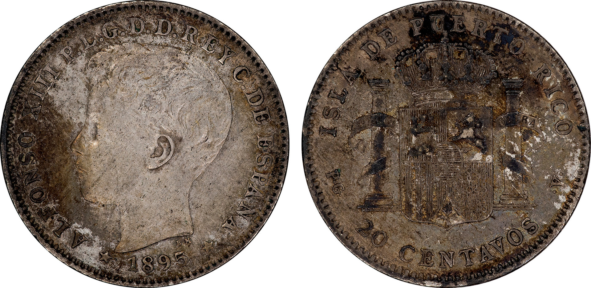 Puerto Rico - 1895 20 Centavos.jpg
