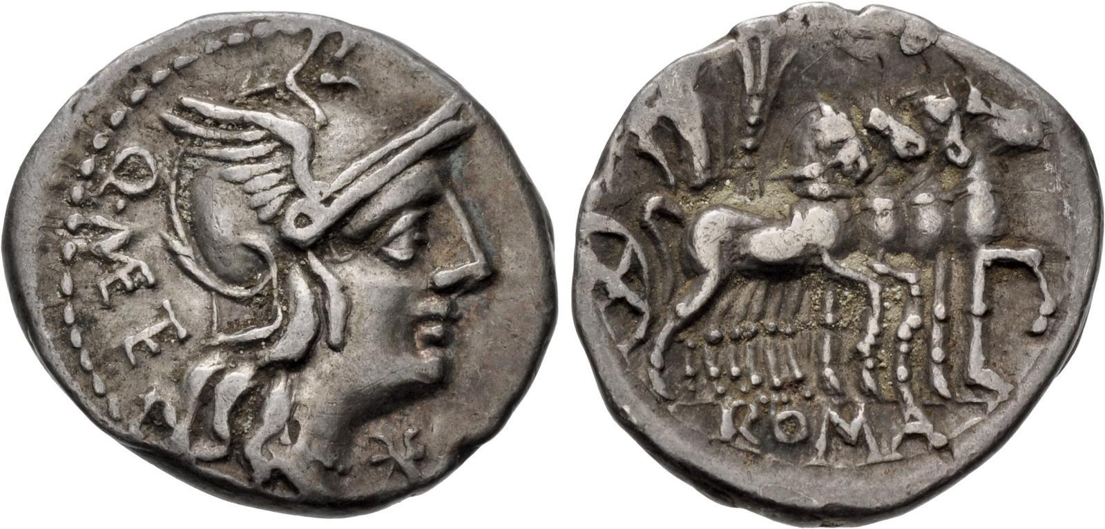 Q Caecilia Metellus Denarius CNG 536 424 Rindge Collection.jpg