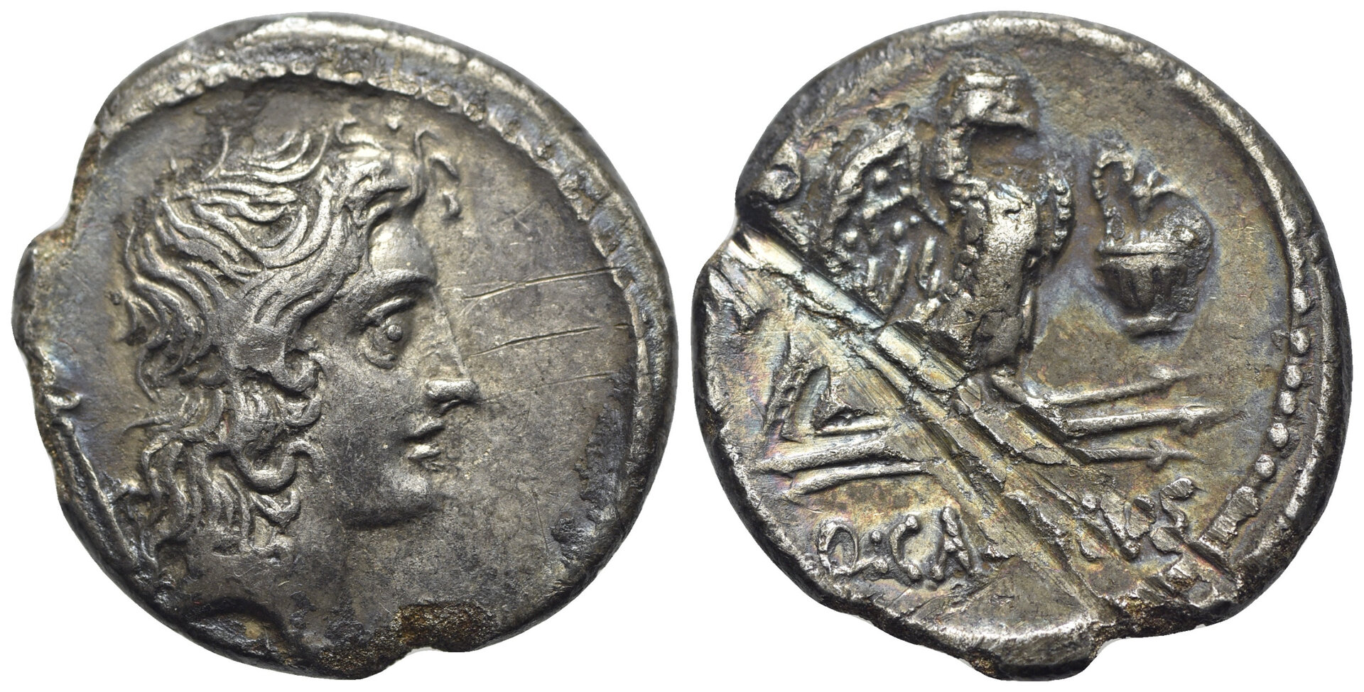 Q. Cassius Longinus - 55 BC - AR Denarius - 17mm, 3.60g, for CT - Copy.jpg