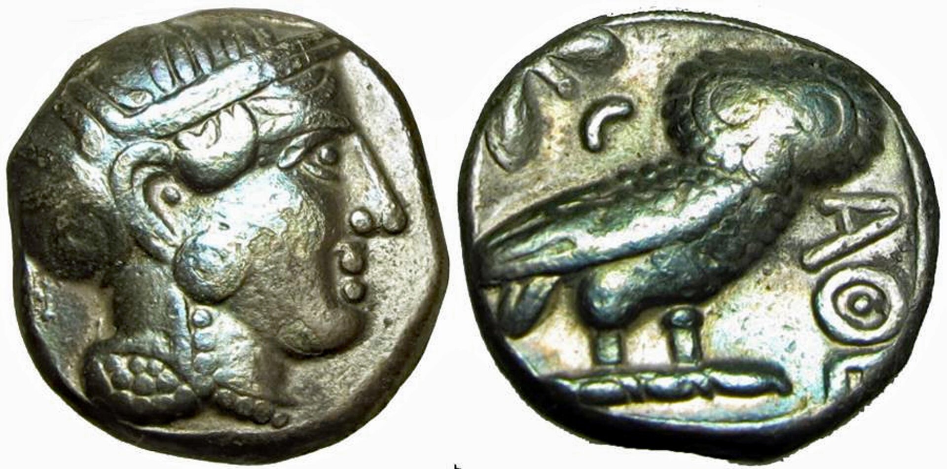Quataban imitation owl tetradrachm before cleaning.jpg