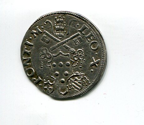 Ravenna Leo X Mezzo giulio nd 1516-17 obv 595.jpg