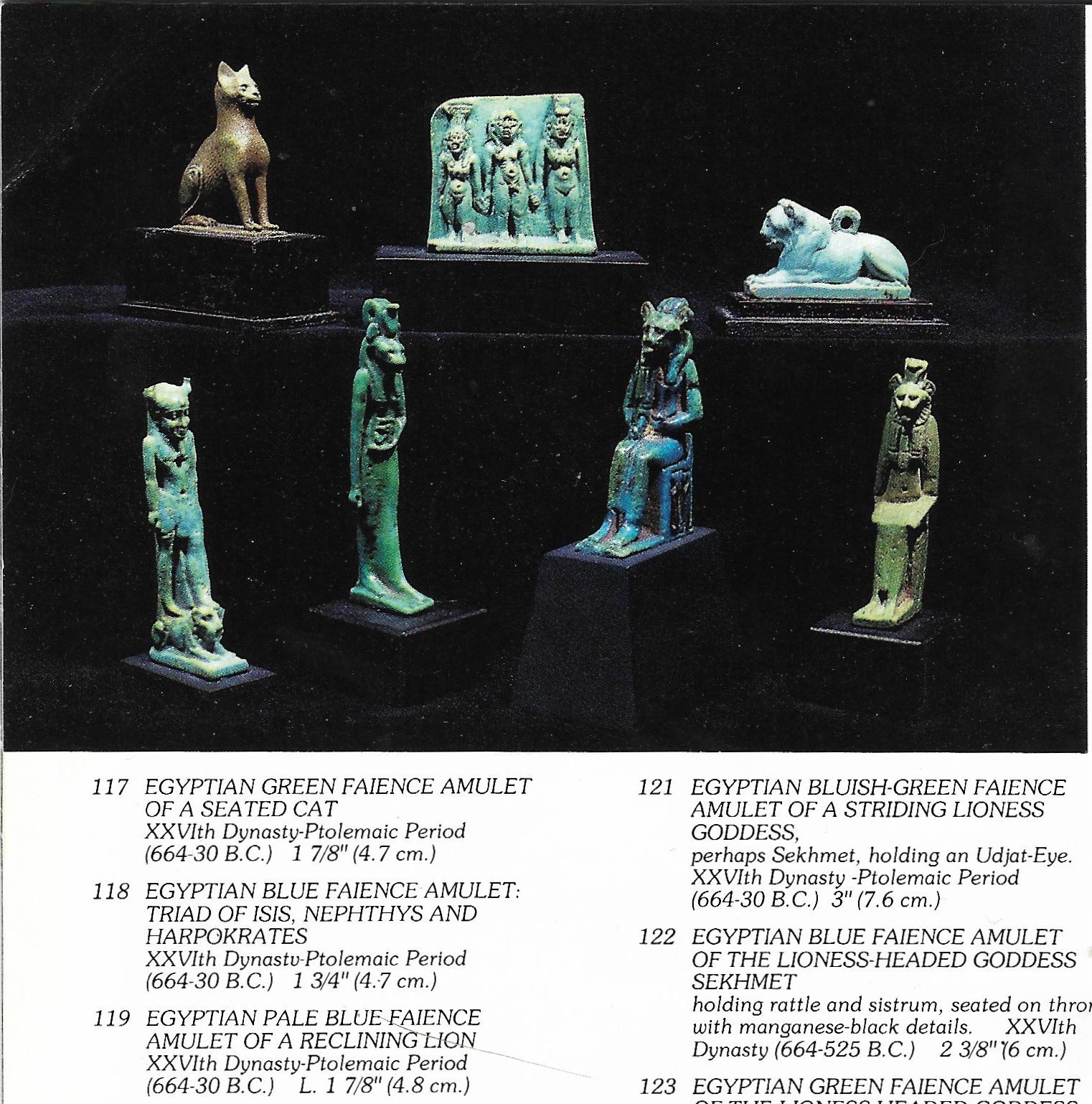 Reclining Lion, Blue Faience -Royal Athena - Age of Cleopatra, 1988, p. 24.jpg