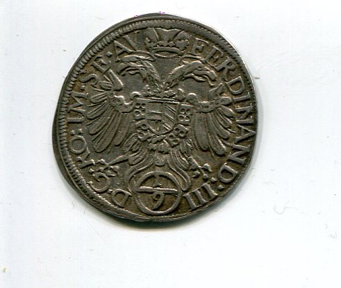 Regensburg City One ninth Taler 1648 rev  258.jpg