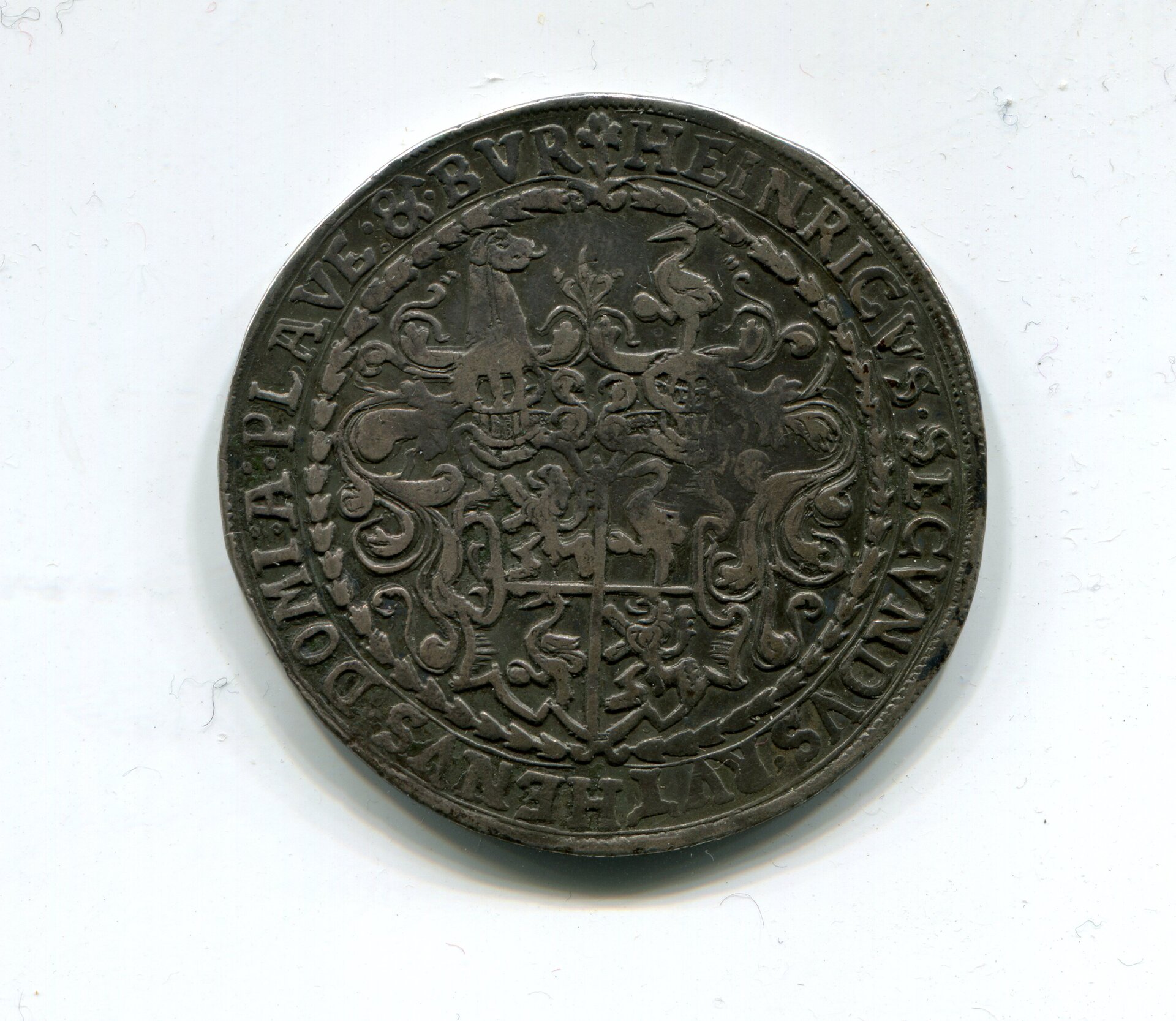 Reuss-Burgk Heinrich II Taler 1624 LD obv 386.jpg