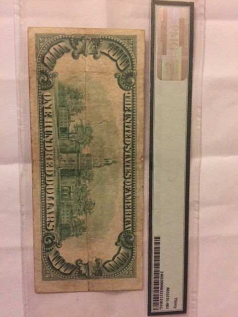 Reverse graded $100 gold cert PMG VF30.JPG