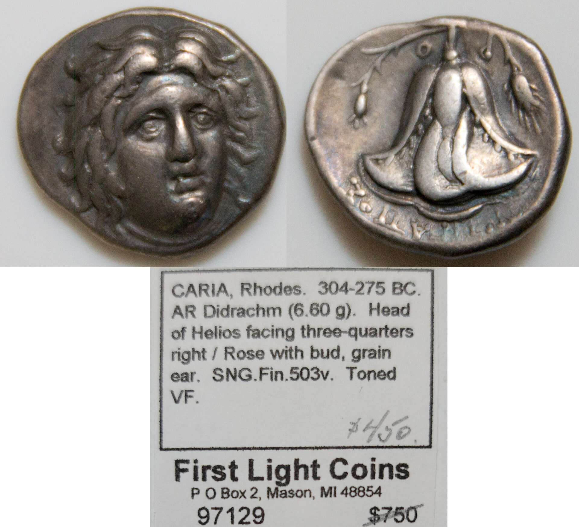 Rhodes - 304-275 BC - AR Didrachm - 6.60g SNG Fin 503v VF.jpg
