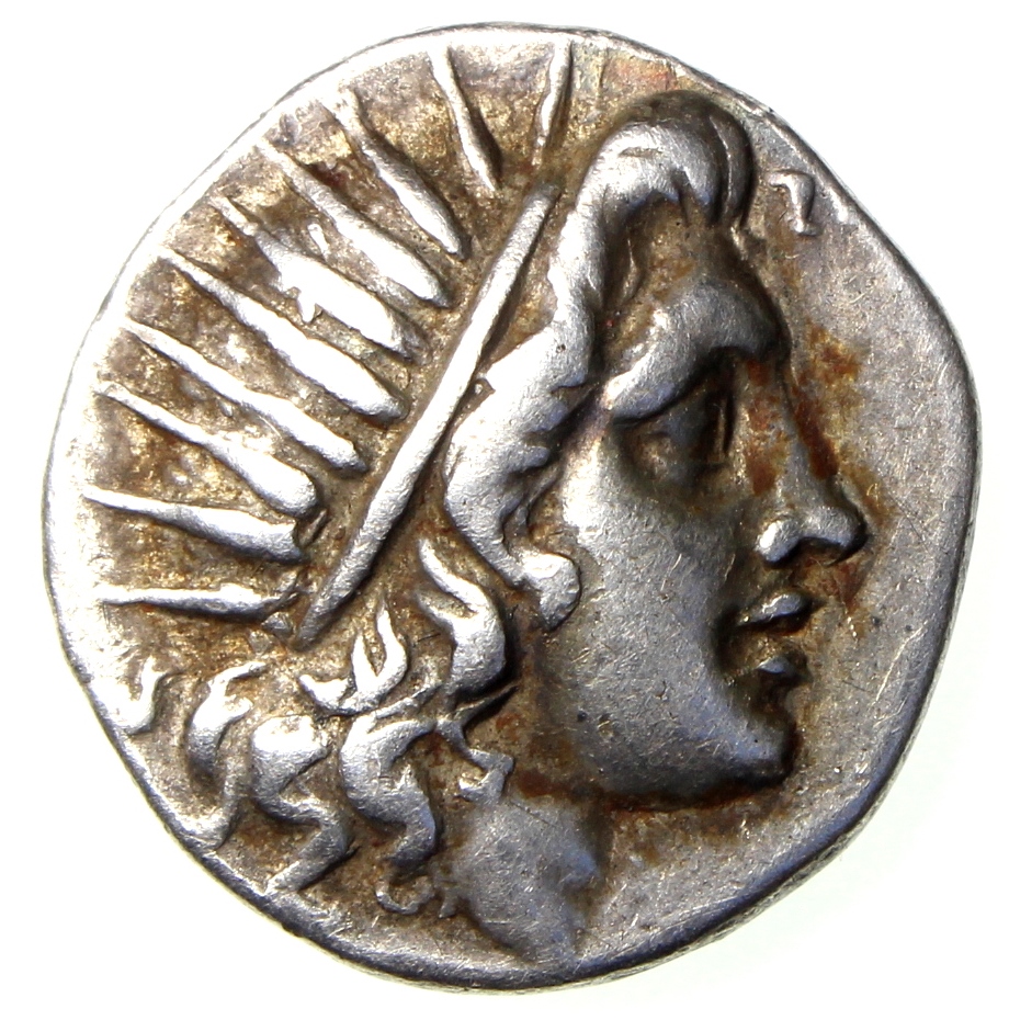 Rhodes Plinthophoric Drachm Helios radiate right, Rose obv.jpg
