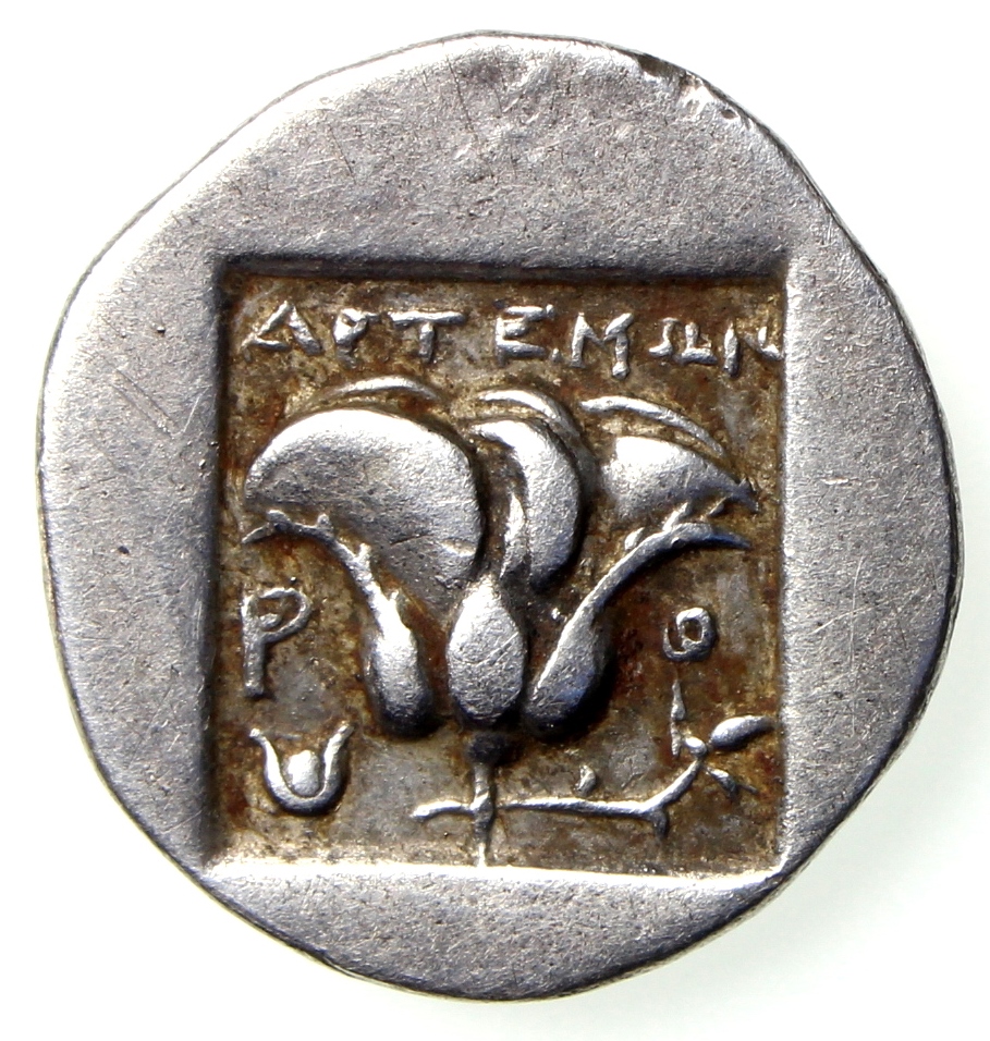 Rhodes Plinthophoric Drachm Helios radiate right, Rose rev.jpg
