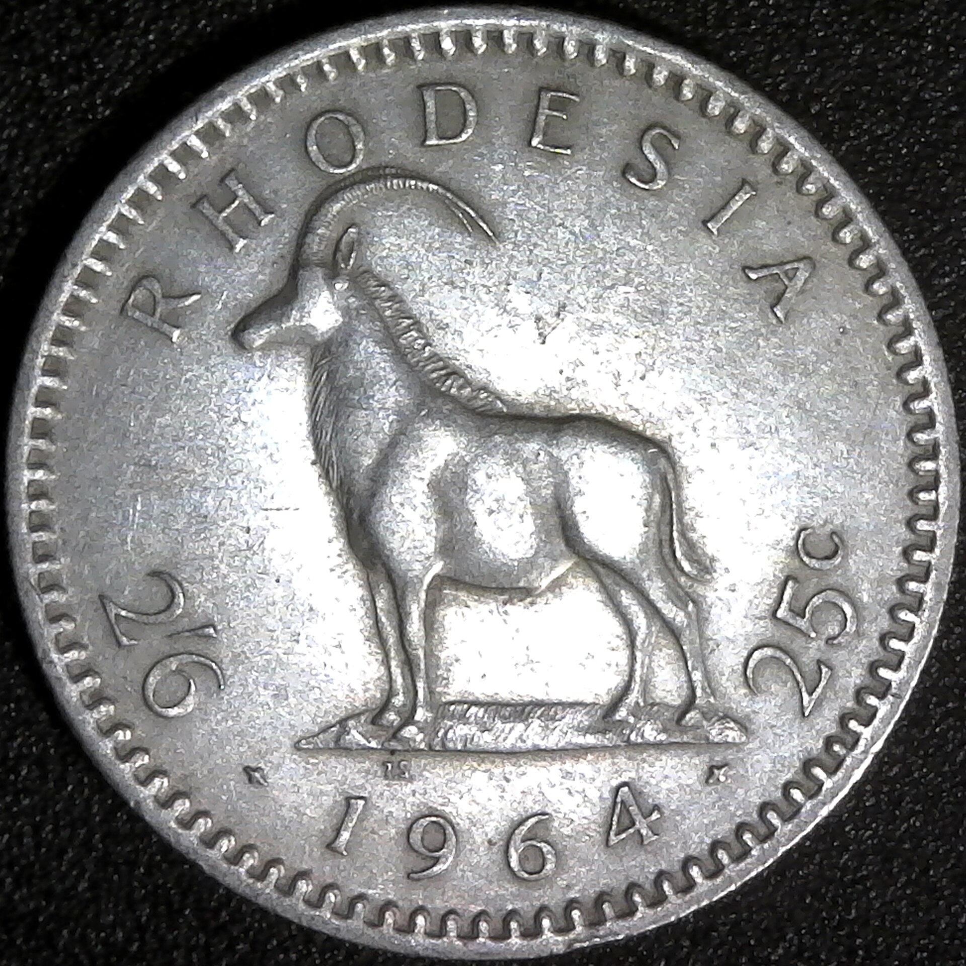 Rhodesia 25 Cents 1964 rev.jpg