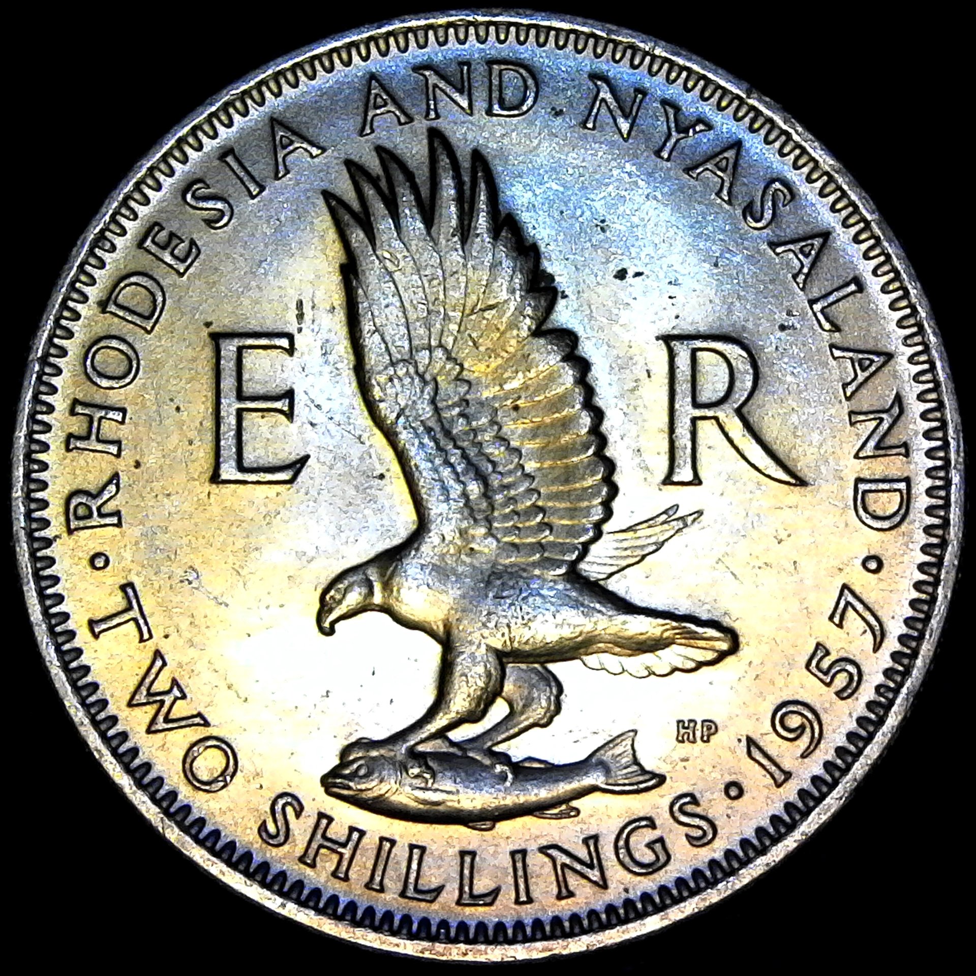Rhodesia and Nyasaland Two Shillings 1957 rev.jpg