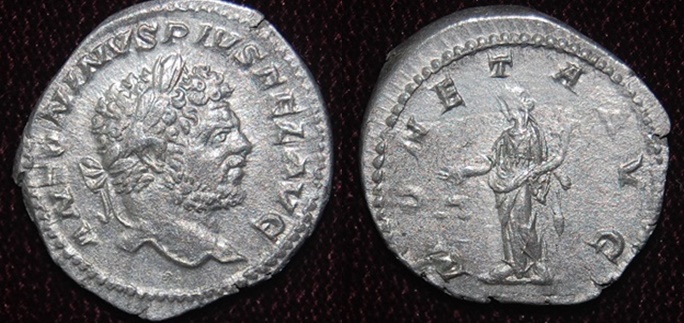 RI AR Denarius Caracalla AD 198-217 RIC308 Obv-Rev.jpg