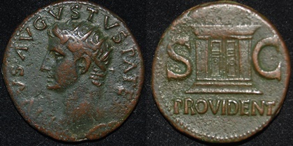 RI Augustus DIVUS  under Tiberius 22-23 CE Radiate Alter.jpg