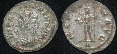 RI Claudius II 268-270 CE BI Ant Neptune Stndg dolphin trident.jpg