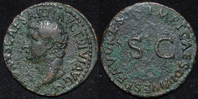 RI Drusus Caesar AE As 28mm - Restor Issue under Titus.jpg