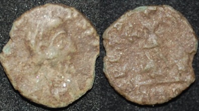 RI Eugenius 392-394 CE AE 12mm 1.0g Aquileia SPES wreath palm Victory RIC59.jpg
