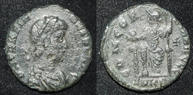 RI Gratian 367-383 CE AE 17mm Reduced Folles Concordia Obv-Rev.jpg