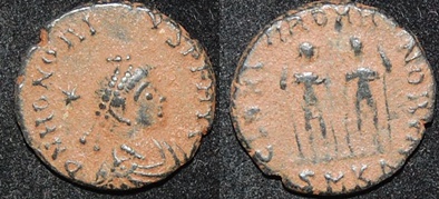 RI Honorius 393-343 AE3 15mm Arcadius and Honorius Stdg Obv-Rev.jpg