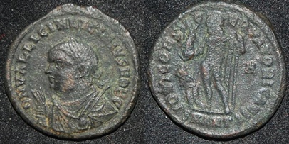 RI Licinius II 317-324 CE Folles Jupiter w Eagle Antioch.jpg
