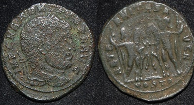RI Maxentius 306-312 CE AE Folles Dioscuri holding their horses.jpg