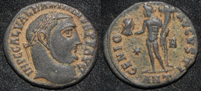 RI Maximinus II Daia 305-308 CE AE20 Genius stndg.jpg