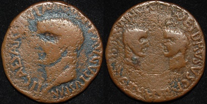 RI Nero and Drusus Caesar under Tiberius Carthago Nova mint AE As 14-37 CE.jpg