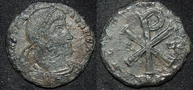 RI Poemenius in name of Constantius II summer 353 Trier XP RIC VIII Trier 332 RARE Obv-Rev.jpg