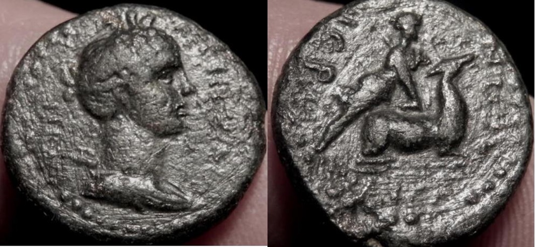 RI Prv Lydia Hierocaesarea 54-59 CE Capito under Nero Artemis killing STAG RPC 1 2391-2 fin.jpg