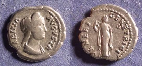 RI Sabina 117-137 Denarius 3-18g Venus standing right holding an apple RSC73.JPG