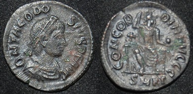 RI Theodosius I 379-395 CE AE 18mm Concordia.jpg
