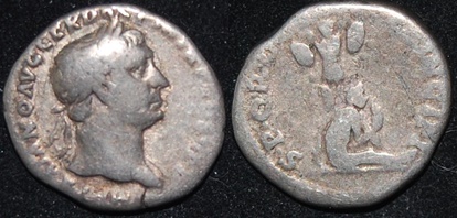 RI Trajan AR Denarius 98-117 CE Soldier over Vanquished Foe.jpg