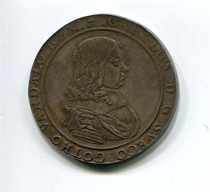 Riga Karl XI Taler 1660 obv  250.jpg