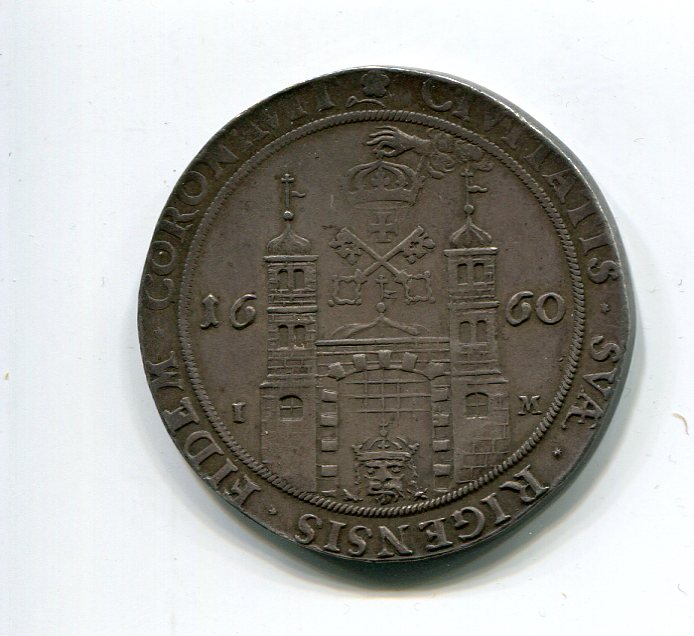 Riga Karl XI Taler 1660 rev  253.jpg