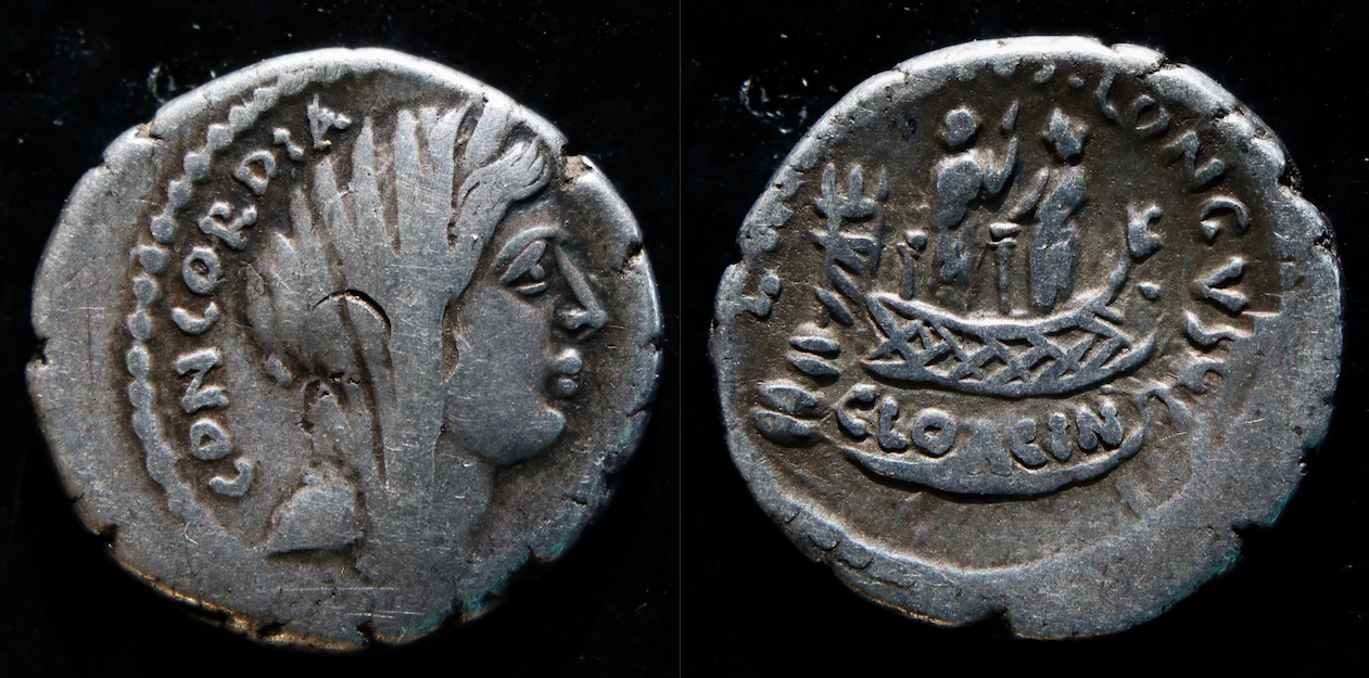 Römische Republik – Denar, Mussius Longus, Concordia und Venus Cloacina (neu).png