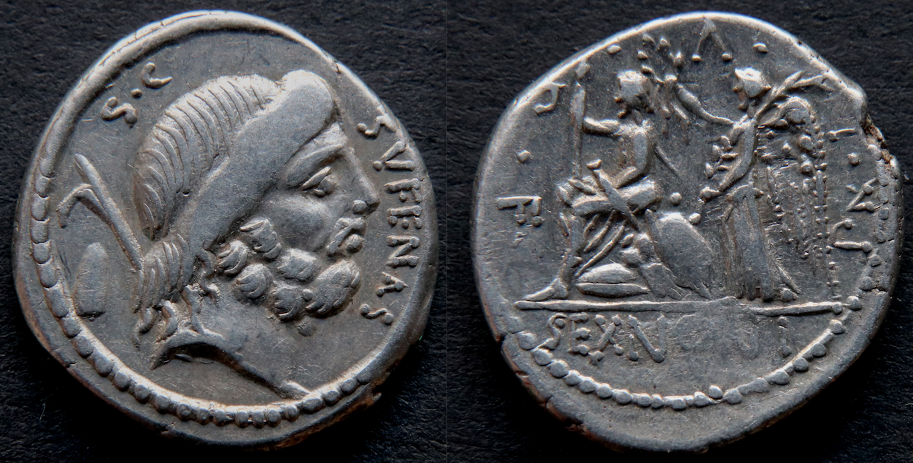 Römische Republik – RRC 421:1, Denar, Sufenas, Saturn (neu).png