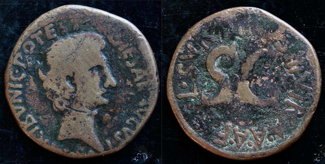 Rom – Augustus, As, Surdinus (neues Foto).png
