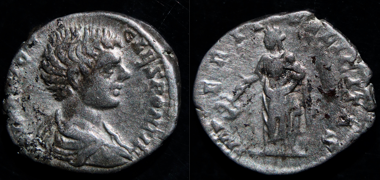 Rom – Caracalla, denar, Imperii Felicitas.png