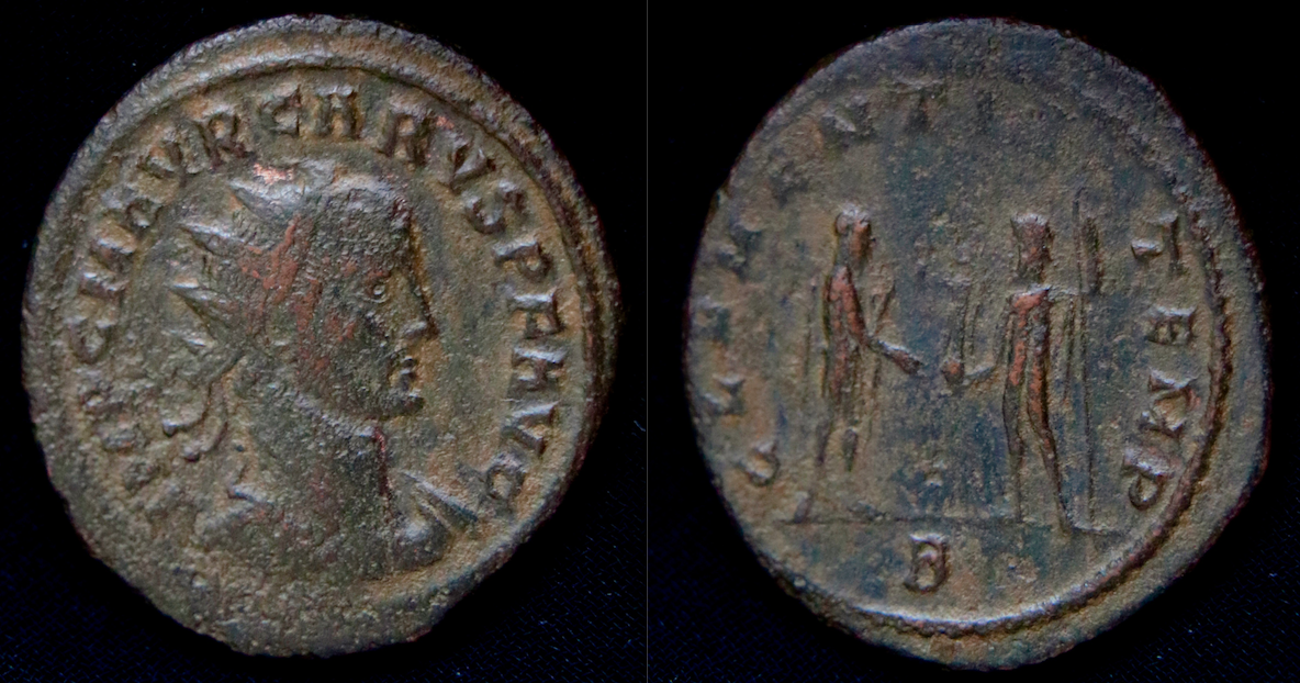 Rom – Carus, antoninian, Jupiter und Kaiser, neu.png