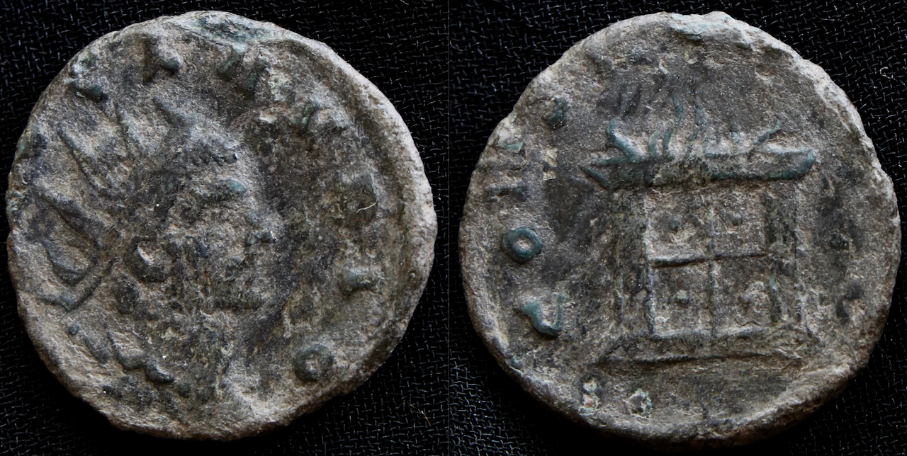 Rom – Claudius II Gothicus, Antoninian, Consecratio 2.png