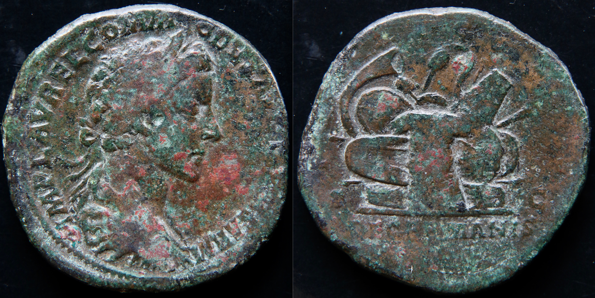 Rom – Commodus, sesterz, de germanis.png