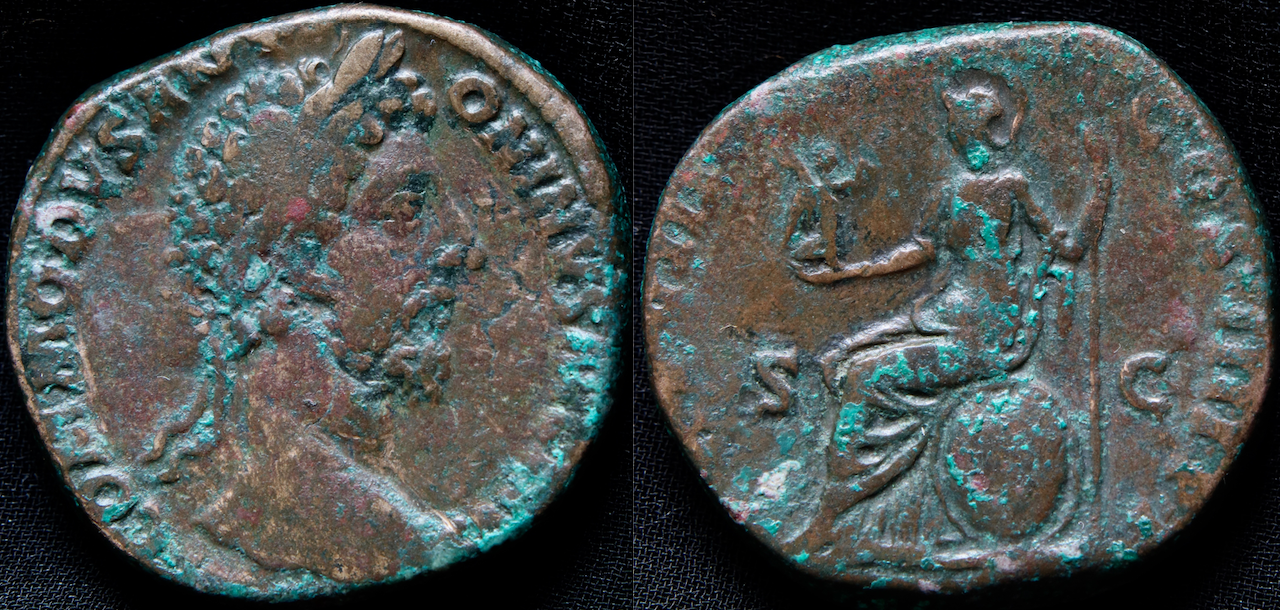 Rom – Commodus, Sesterz, Roma .png