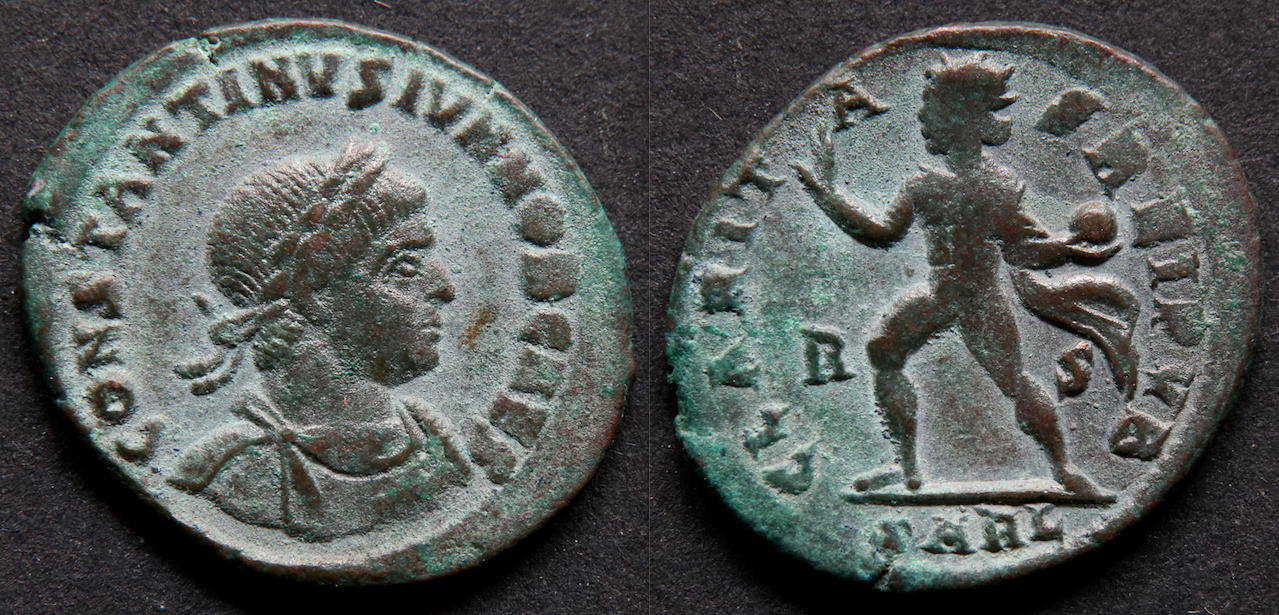 Rom – Constantinus II Junior, AE3, Claritas, Arles.png