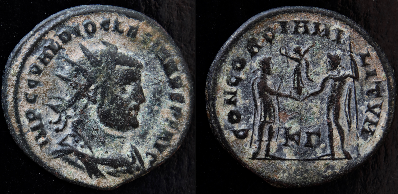 Rom – Diokletian, Antoninian, Concordia Militum.png
