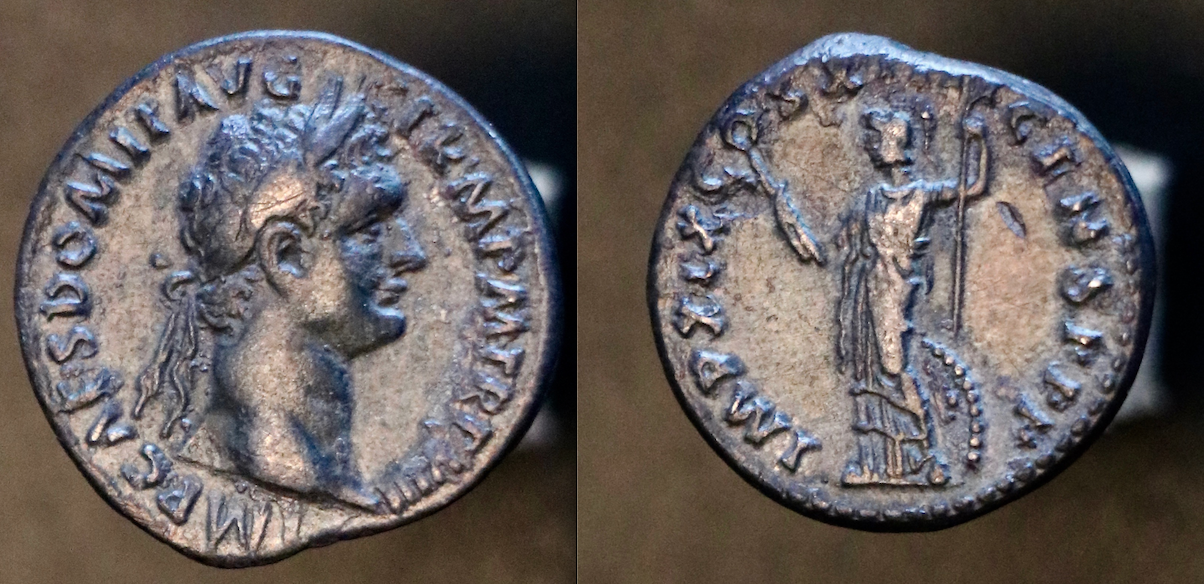Rom – Domitian, denarius, Minerva.png
