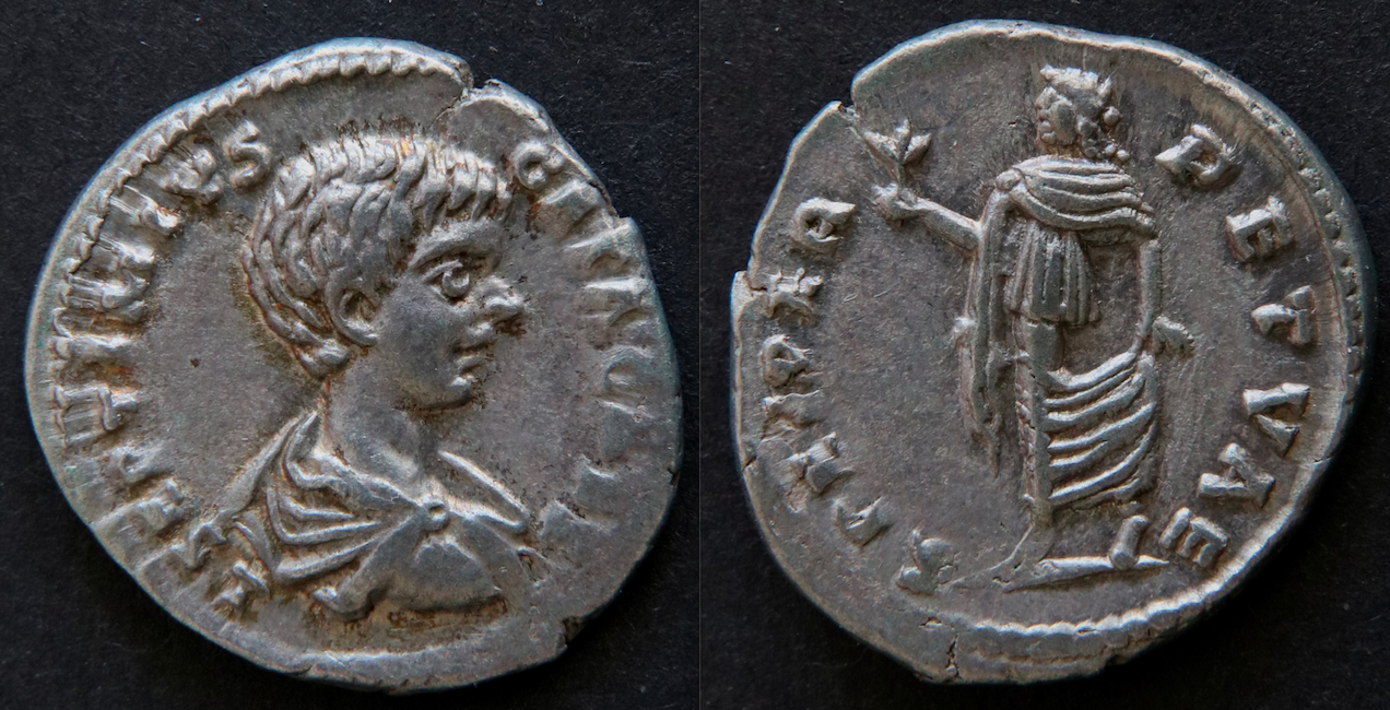 Rom – Geta, Denar, Spei Perpetuae, Laodicea, Ric 96.png