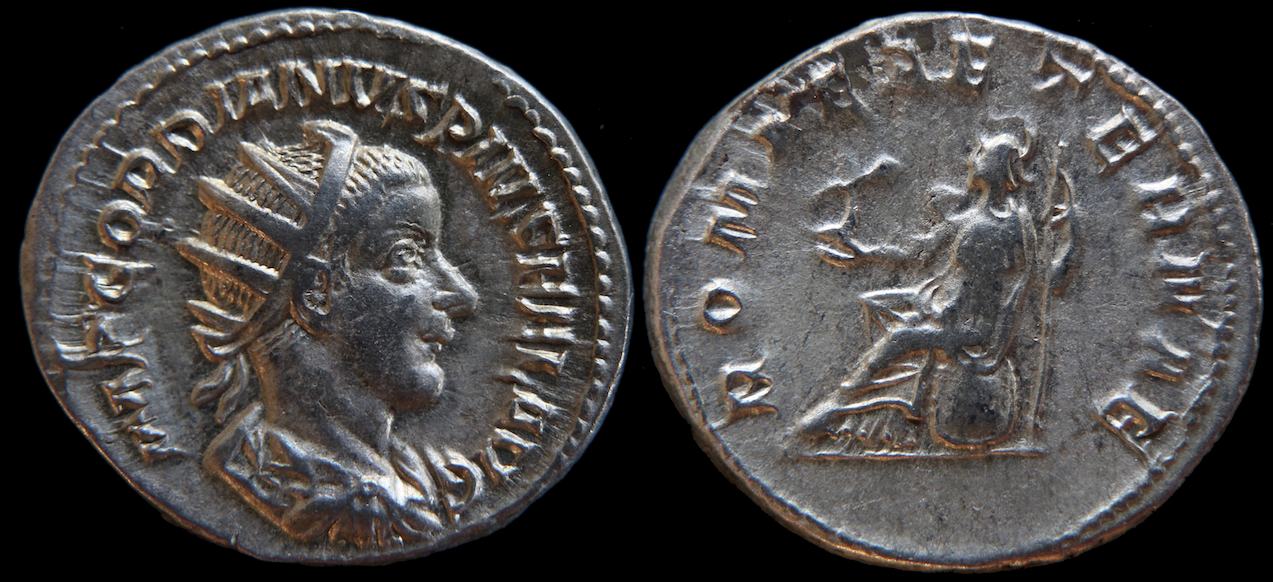Rom – Gordian III, Antoninian, Romae aeternae (klein).png