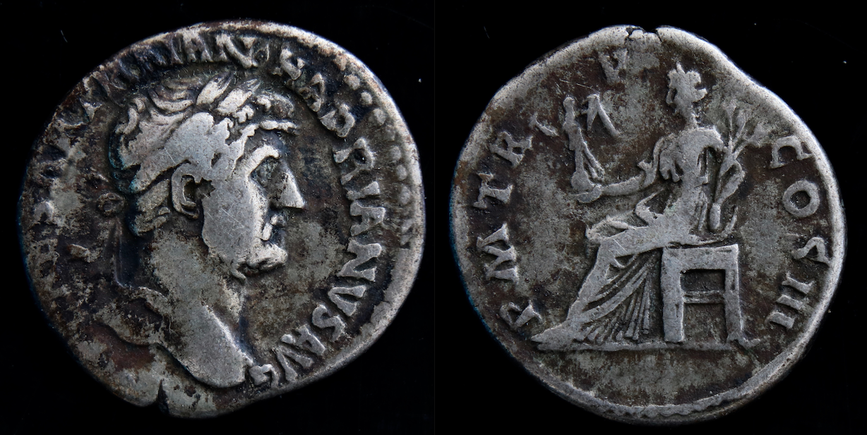 Rom – Hadrian, denarius, Pax.png
