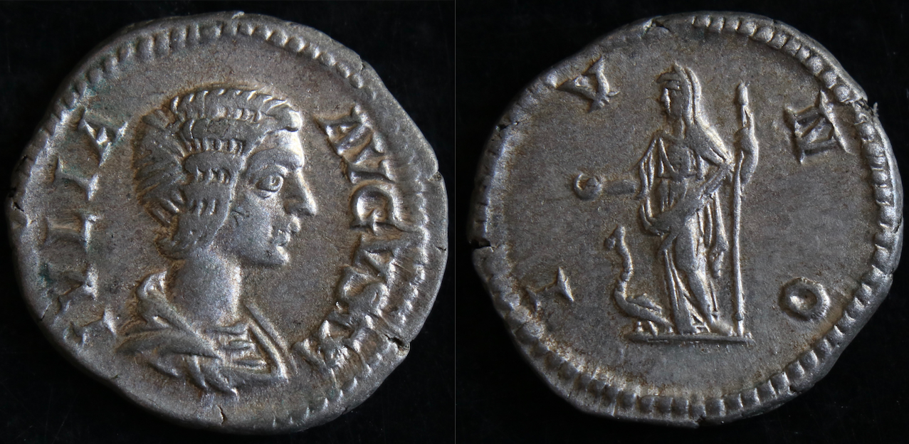 Rom – Julia Domna, Denar, Juno.png