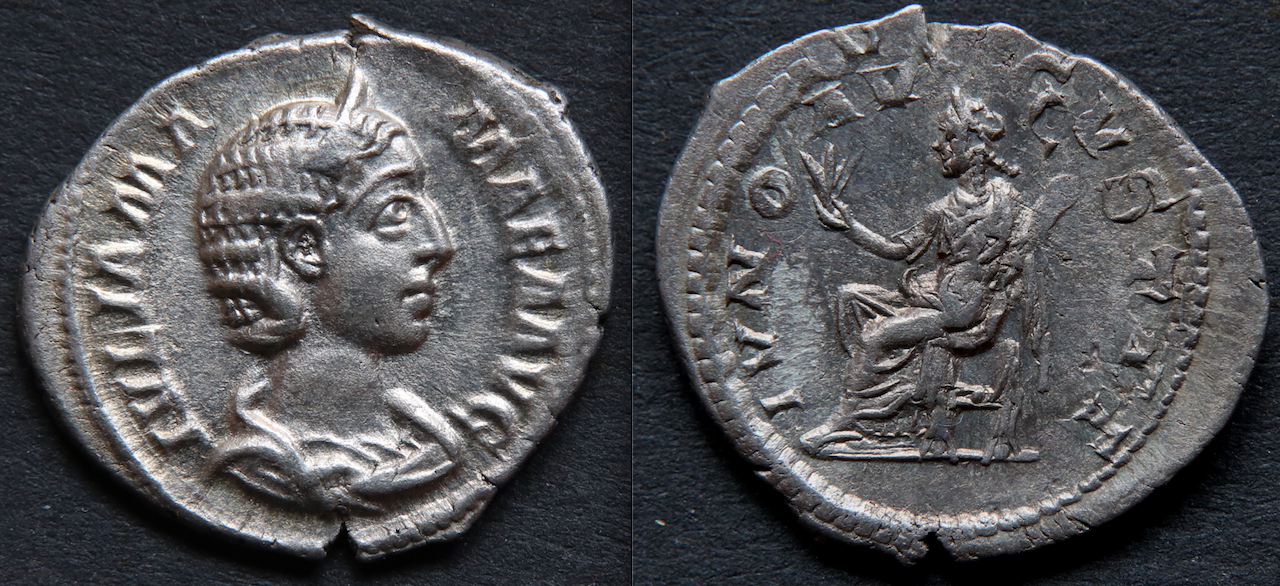 Rom – Julia Mamaea, Denar, Juno.png